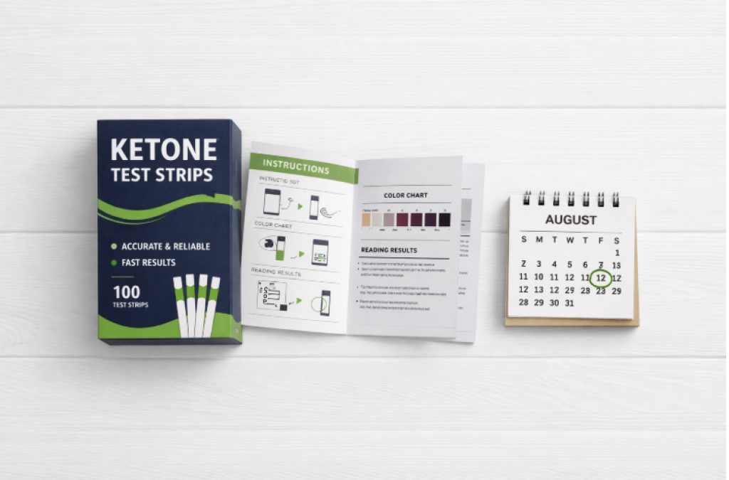 colour chart for testing ketones