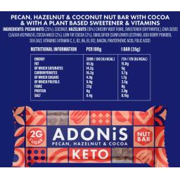 Adonis Adonis pecan and hazelnut snack bar nutrition