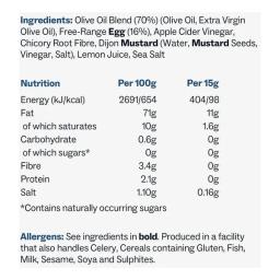 fu:di slightly posh mayo 305g avocado oil