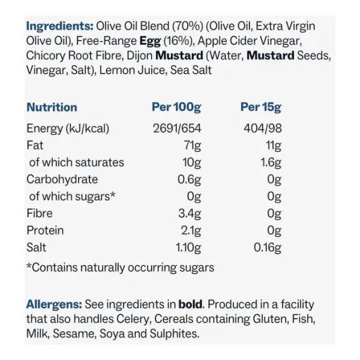 fu:di slightly posh mayo 305g avocado oil