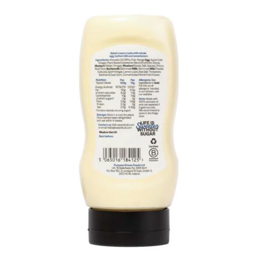 fudi salad cream back of bottle