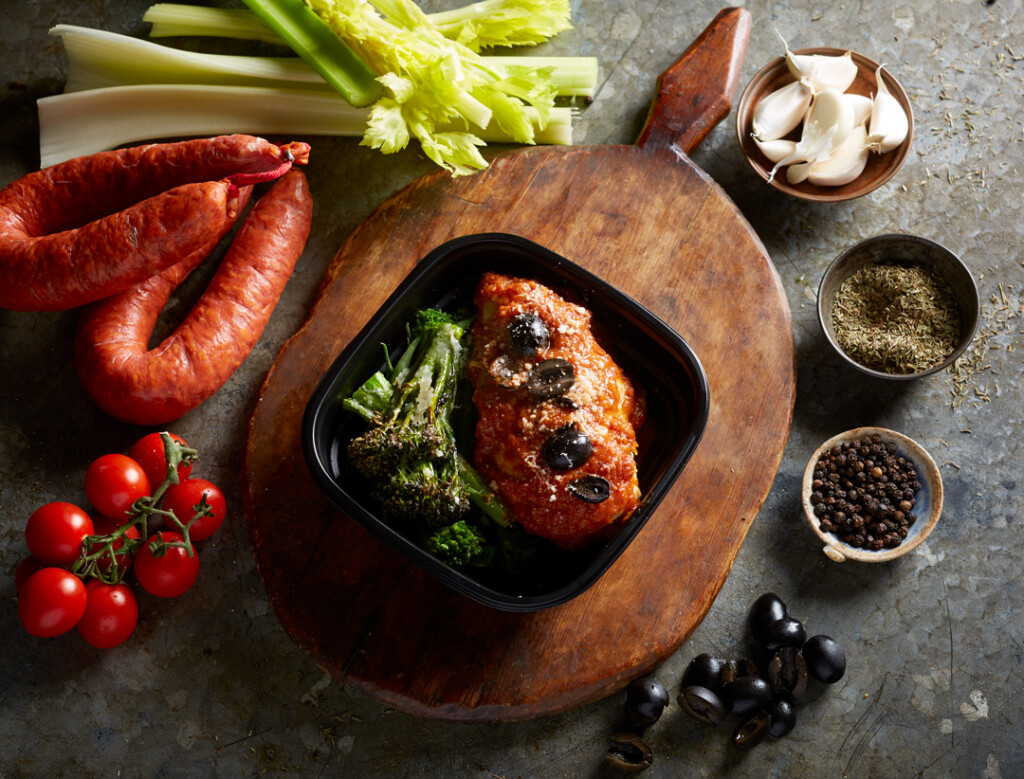 keto chicken pizzaiola in a rich tomato and olive sauce